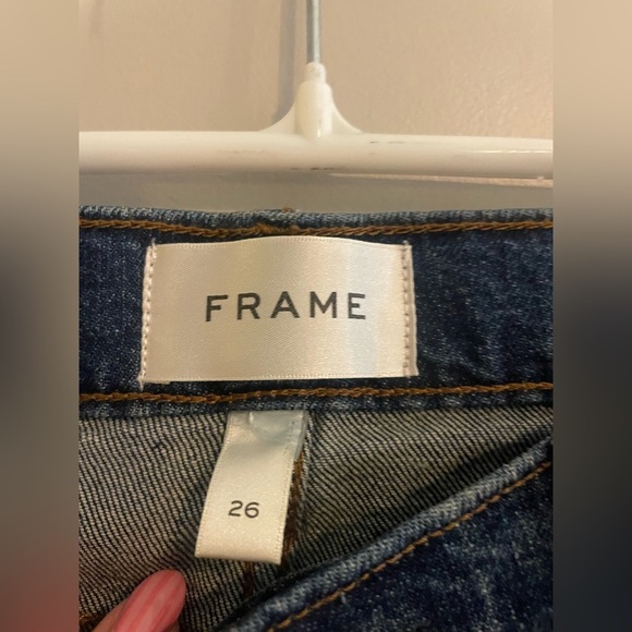 FRAME Dark Wash Skinny Jeans Le Garçon - Picture 2 of 4